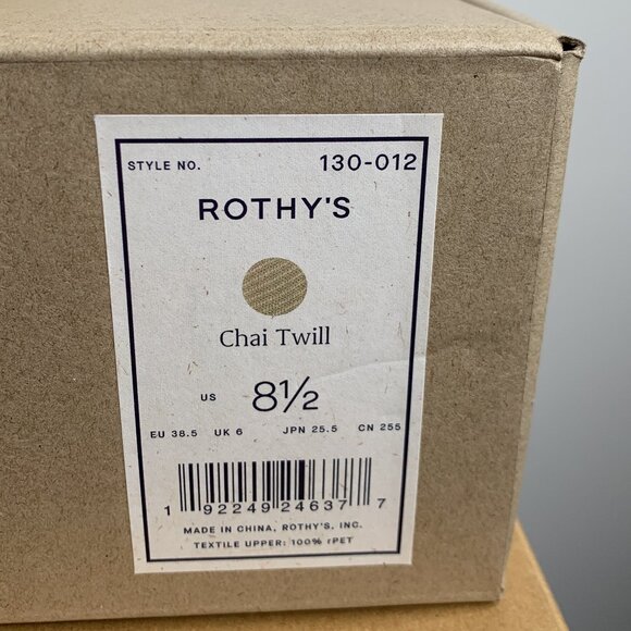 Rothy's Slip-On The Almond Loafer in Chai Twill Women's Size 8.5 NWB - Picture 7 of 8